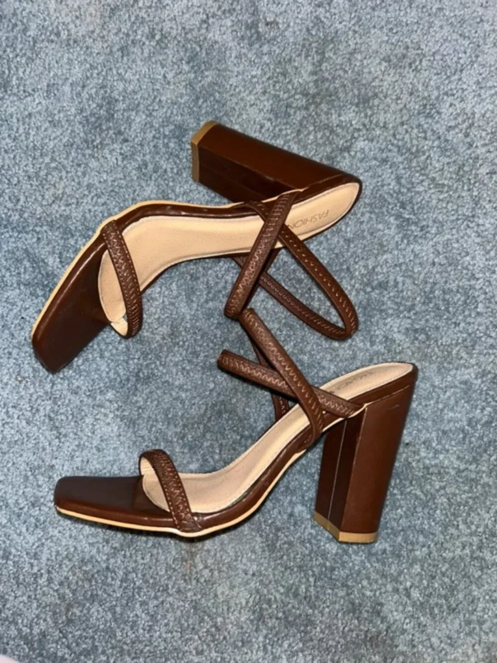 Brown fashion nova heels